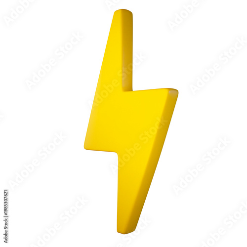3D Yellow Lightening