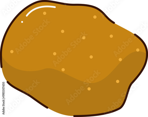 vector illustration of a potato