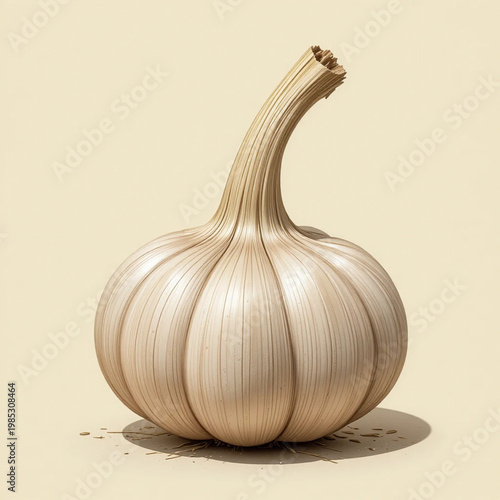 garlic isolated on white background