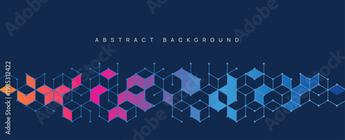 Graphic design element and abstract geometric background.