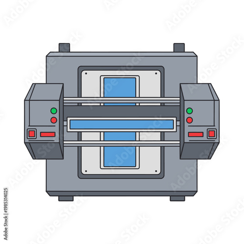 Modern 3D Printer Machine, Industrial Manufacturing Technology, Innovation Concept