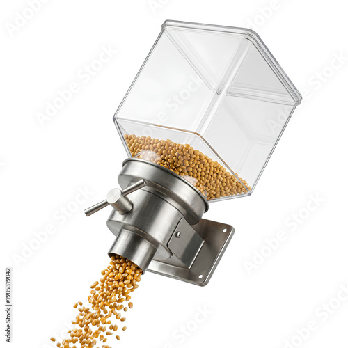 Grain Dispenser A Detailed CloseUp Shot.