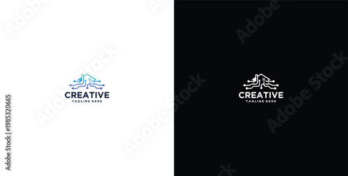 residential low voltage technology design logo