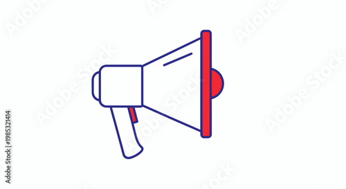 Megaphone Loudspeaker Communication Tool Device.