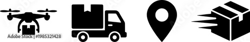 Logistics and delivery icons