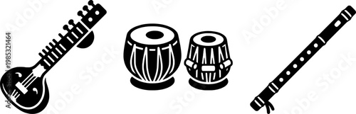 Traditional indian musical instruments