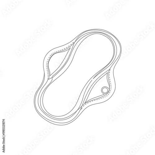 Minimalist Reusable Bamboo Nursing Pad Continuous Line Art for Eco-Friendly Motherhood and Baby Care