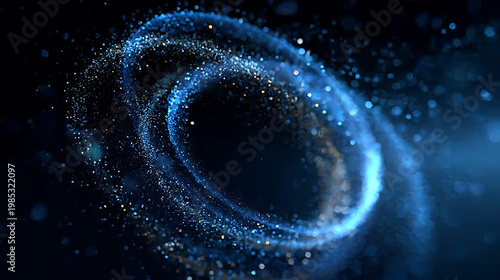 A captivating view of a luminous spiral galaxy shimmering against the dark expanse of space. Swirling with countless stars and celestial bodies.