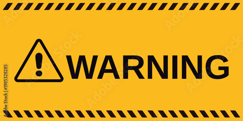custom hazard warning banner, size and color can be changed