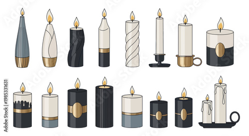 Elegant Candle Collection: Modern Designs for Ambiance and Decor