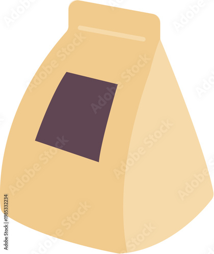 Sealed and Stand Up Kraft Paper Bag
