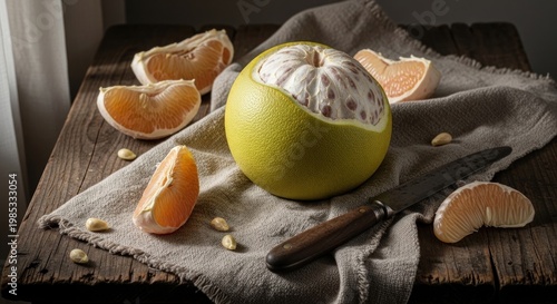 still life with fruits and nuts