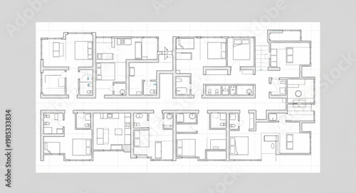 Architectural floor plan drawing of a building layout.