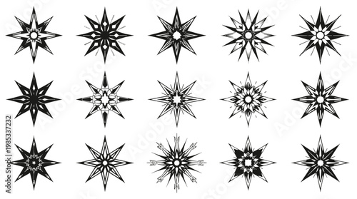 A striking black starburst graphic against a white background evokes a sense of energy and impact. Ideal for creative projects, website elements, or m
