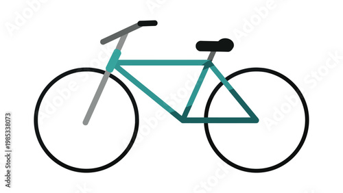 A classic road bicycle with drop handlebars and thin tires Vector