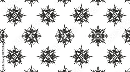 A minimalist black and white illustration of a pine tree branch creates a natural, organic feel. Ideal for seasonal designs, winter themes, or adding 