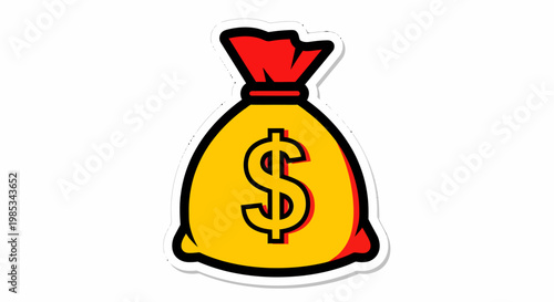 Money bag with dollar sign symbol.