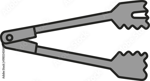 Barbecue Tongs - Stainless Steel Kitchen Utensil for Grilling Food