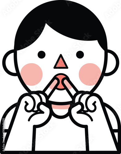 Person Making "Shh" Gesture with Fingers to Lips - Silence, Secret, Quiet Concept