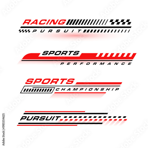 abstract lower third racing pursuit bar  in collection