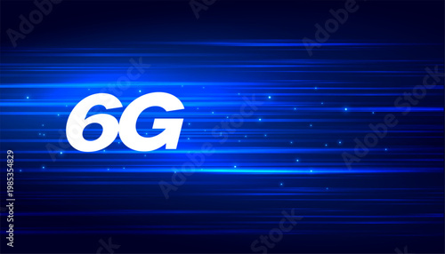 6g cellular wireless network technology banner