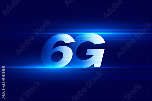 6th generation cellular internet network tech backdrop