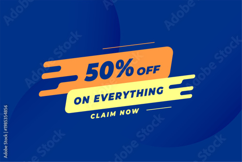 50 percent off claim now exclusive offer template