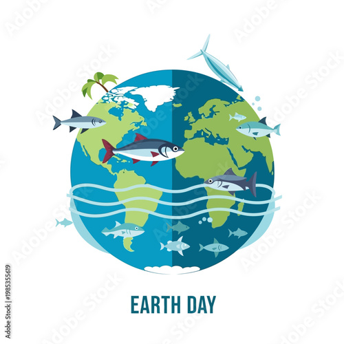 Marine Life Ecosystem Surrounding Planet Earth, Ocean Conservation