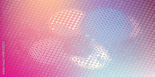 Abstract Halftone Pattern with Gradient Colors.