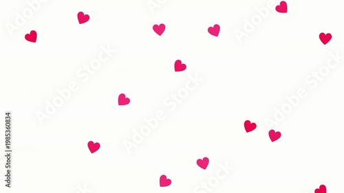 4K Valentines day and love animation. Happy Valentines Day Background Heart. Alpha channel included. Happy concept. Anniversary, mothers day HD 4K
