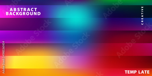 Vibrant abstract background with dynamic horizontal color gradients and modern artistic light effects for visual appeal