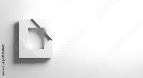 Modern white wall mounted light fixture.