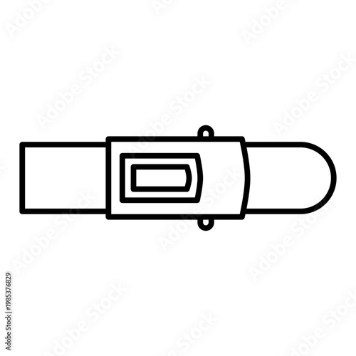 tourniquet strap line icon with editable stroke