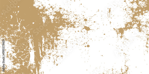 Abstract a golden abstract texture with splashes and splatters on the surface that make it look dirty and rough. this high-resolution material creates a raw aesthetic that is perfect for any project.