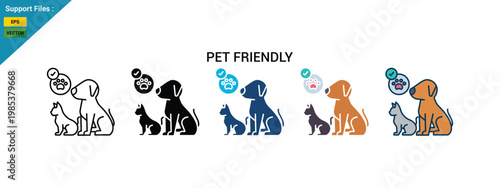 pet friendly Icon Multiple Style
