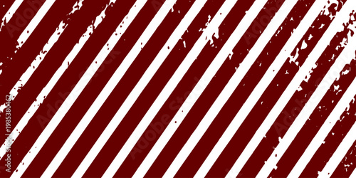 Abstract a pattern of bold red and white stripes, creating a striking visual contrast that exudes an impression of warning and danger, or simply as an intriguing design element.