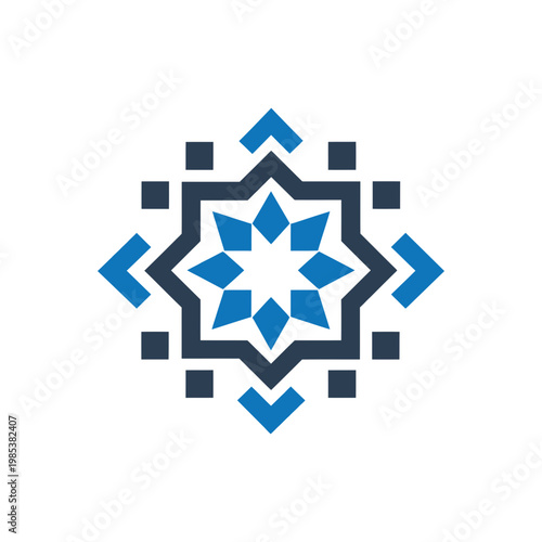 Traditional Islamic Geometric Pattern Icon