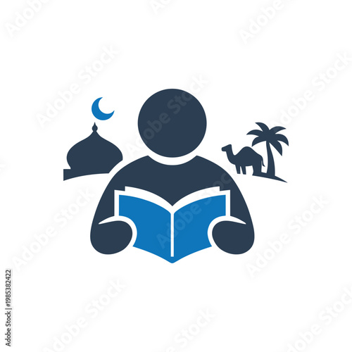 Islamic Education and Pilgrimage Icon