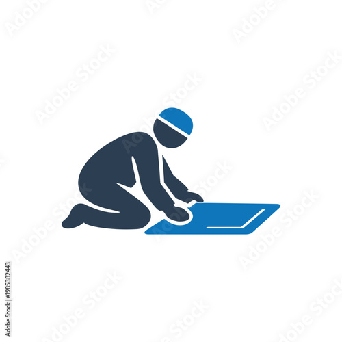 Devout Prostration in Prayer Icon