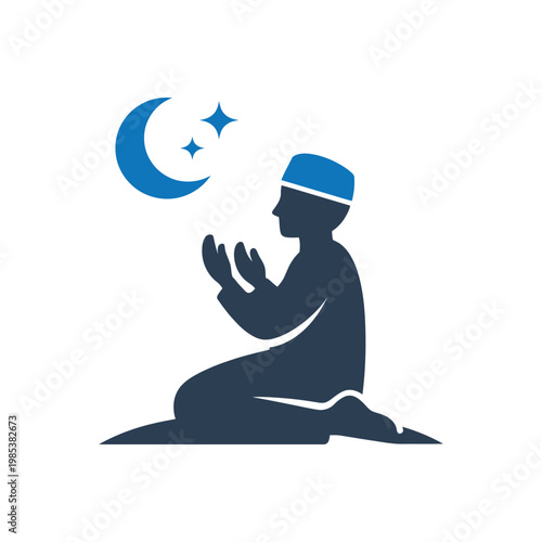 Solitary Prayer Devotion Worship Icon