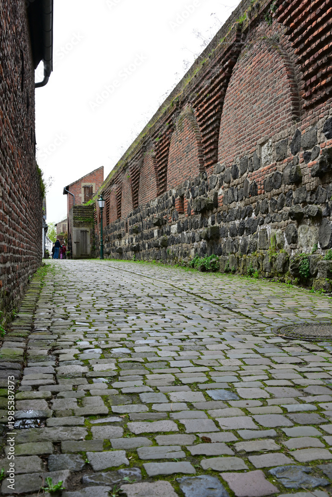 Fototapeta premium Alte Stadtmauer in Zons, Deutschland