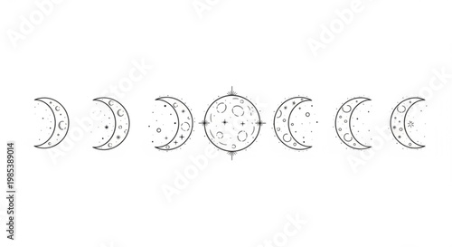Celestial Body Phases A Visual Journey Through Lunar Illumination and Cosmic Cycles