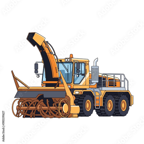 Heavy Duty Snow Blower Truck - Winter Snow Removal Machine