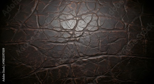 Macro Texture of Aged Elephant Skin with Deep Cracks and Wrinkles