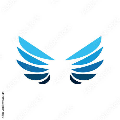 wings icons logo vector template illustration