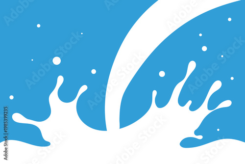 milk background, milk pouring forms waves