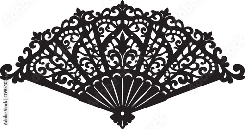 Fan Silhouette on Minimalist