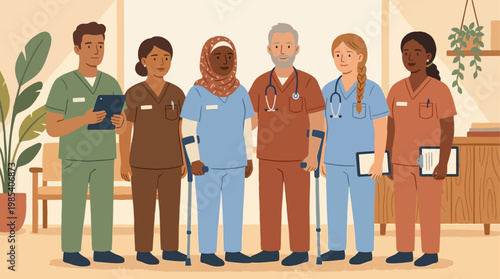 Modern Nurse Appreciation Campaign System Celebrating Healthcare Heroes with Diverse Representation