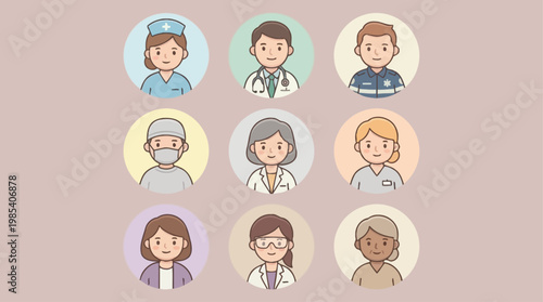 Modern Nurse Appreciation Campaign System A Collection of Diverse Healthcare Professionals