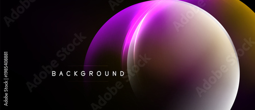 Fotografija Abstract design features vibrant circular gradients
